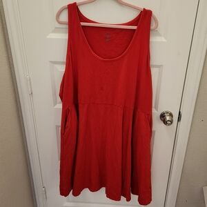 Torrid Red Sleeveless Dress w/ FishOil Stain 6X